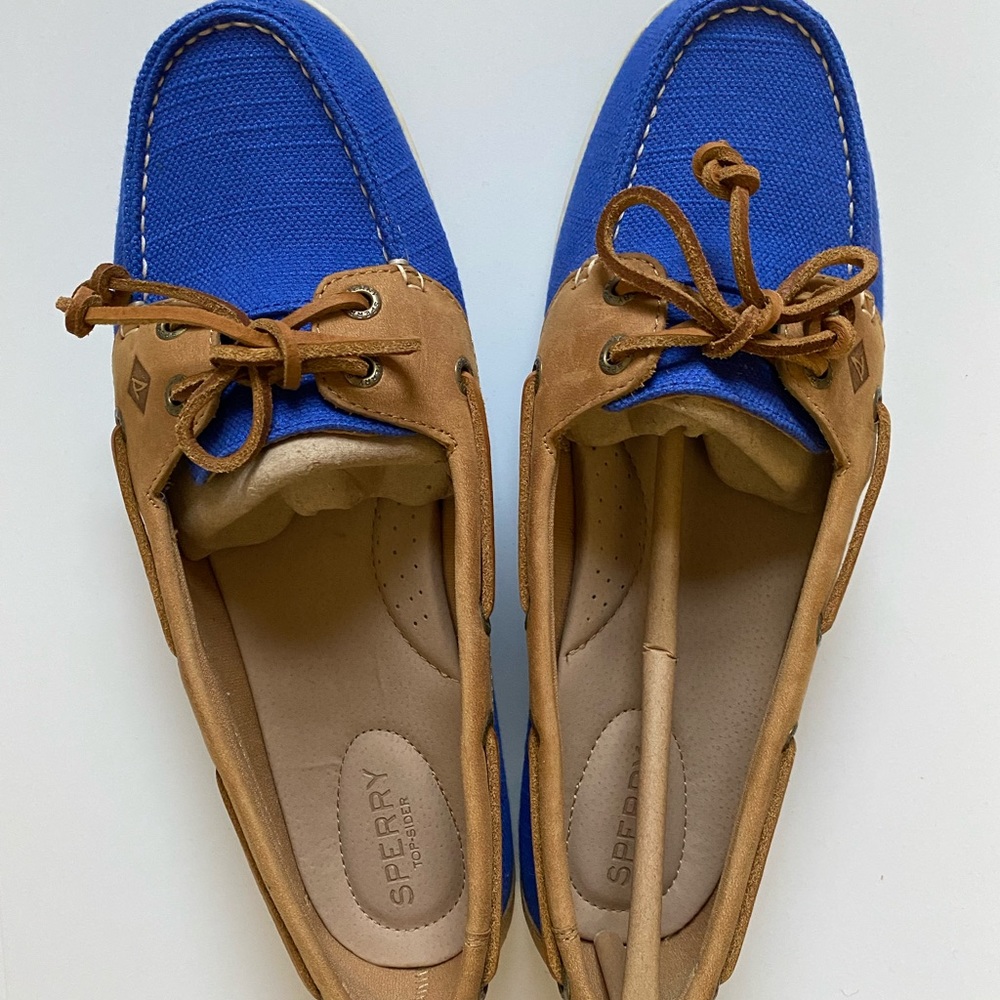 Brand New: Sperry Firefish Nubby Canvas Blue